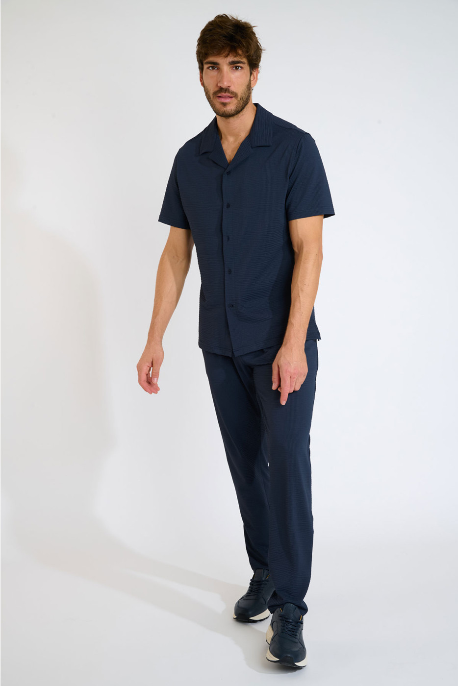 Pantalon bleu marine THOMAS TRIESTE - 2