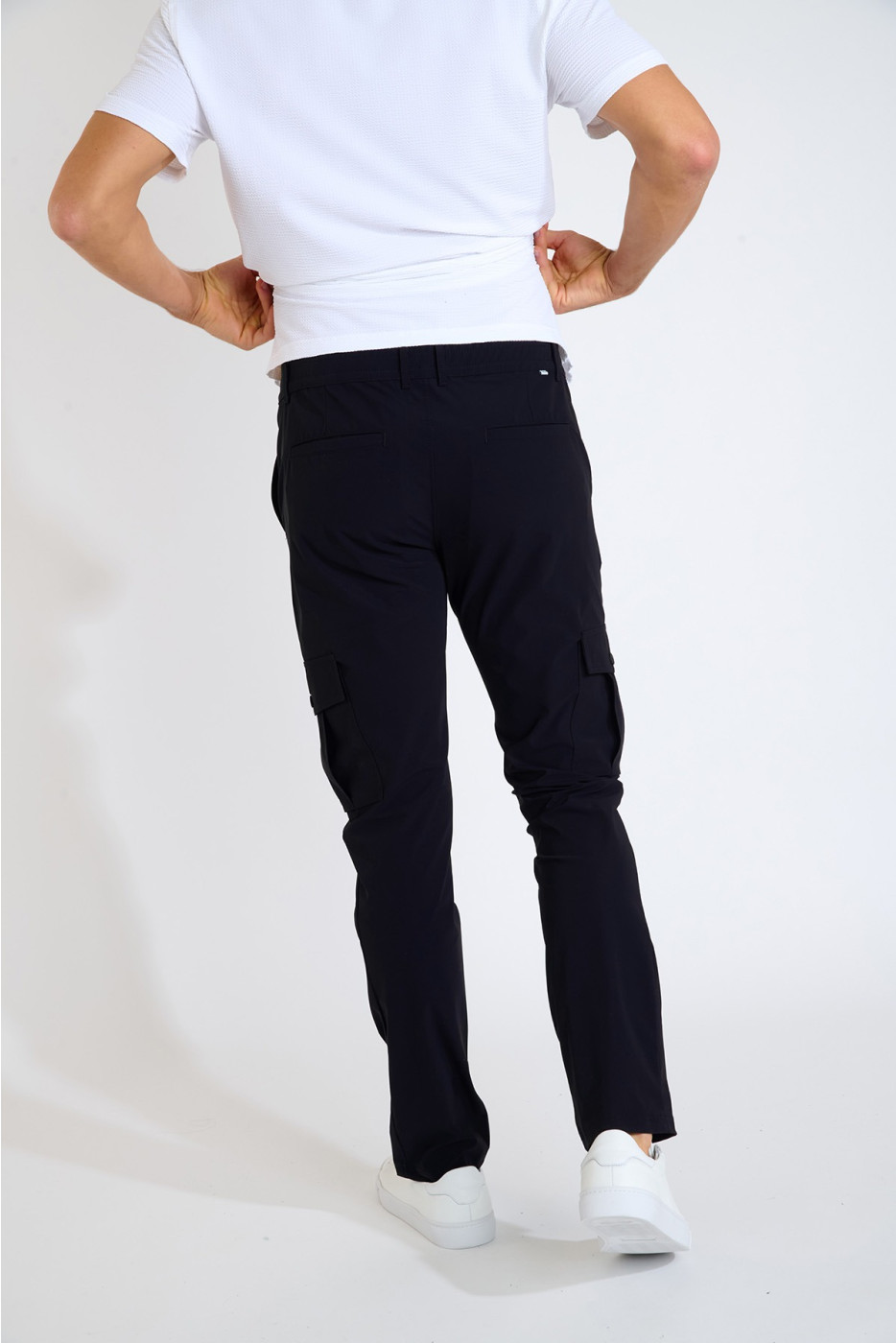 Pantalon bleu marine stretch VICOLO LESCADA - 2