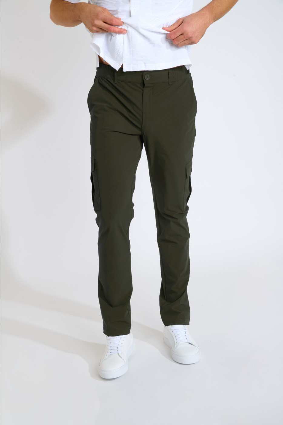 Pantalon kaki stretch VICOLO LESCADA - 2