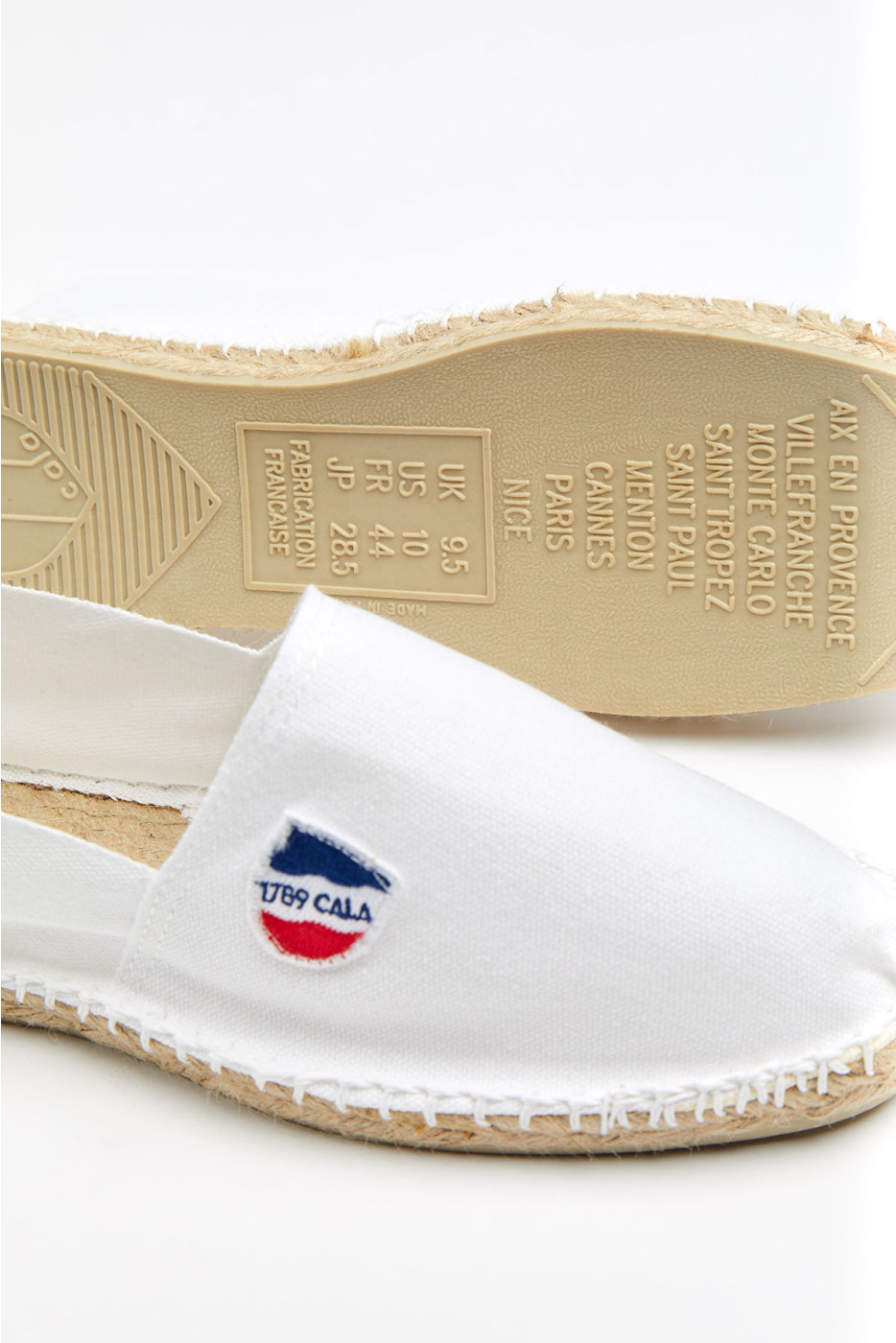 Espadrilles en toile Blanche CLASSIQUE UNI