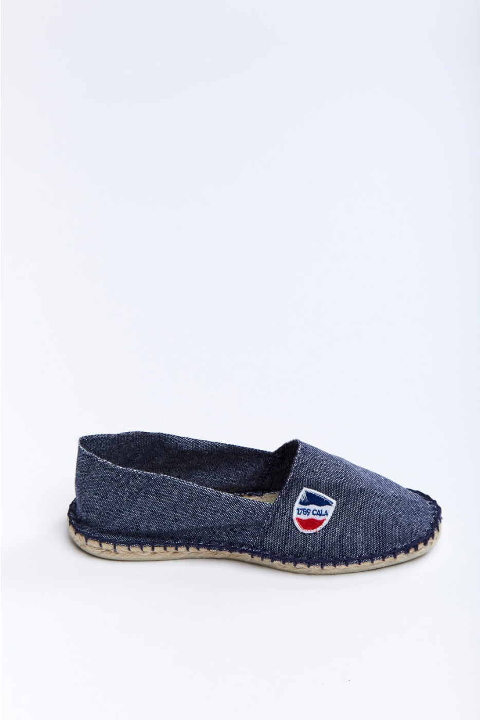 Espadrilles en toile Bleu Jean - Made in France CLASSIQUE UNI - 7