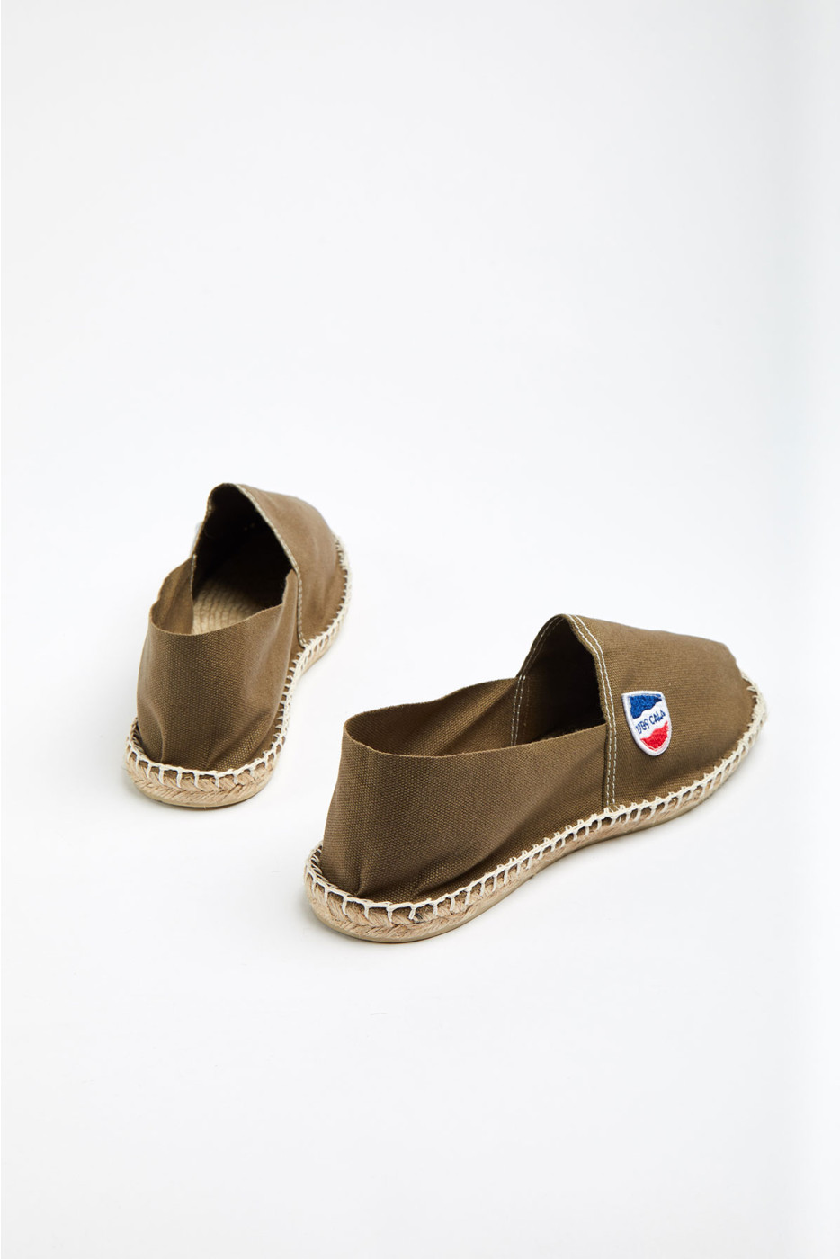 Espadrilles en toile Kaki - Made in France CLASSIQUE UNI