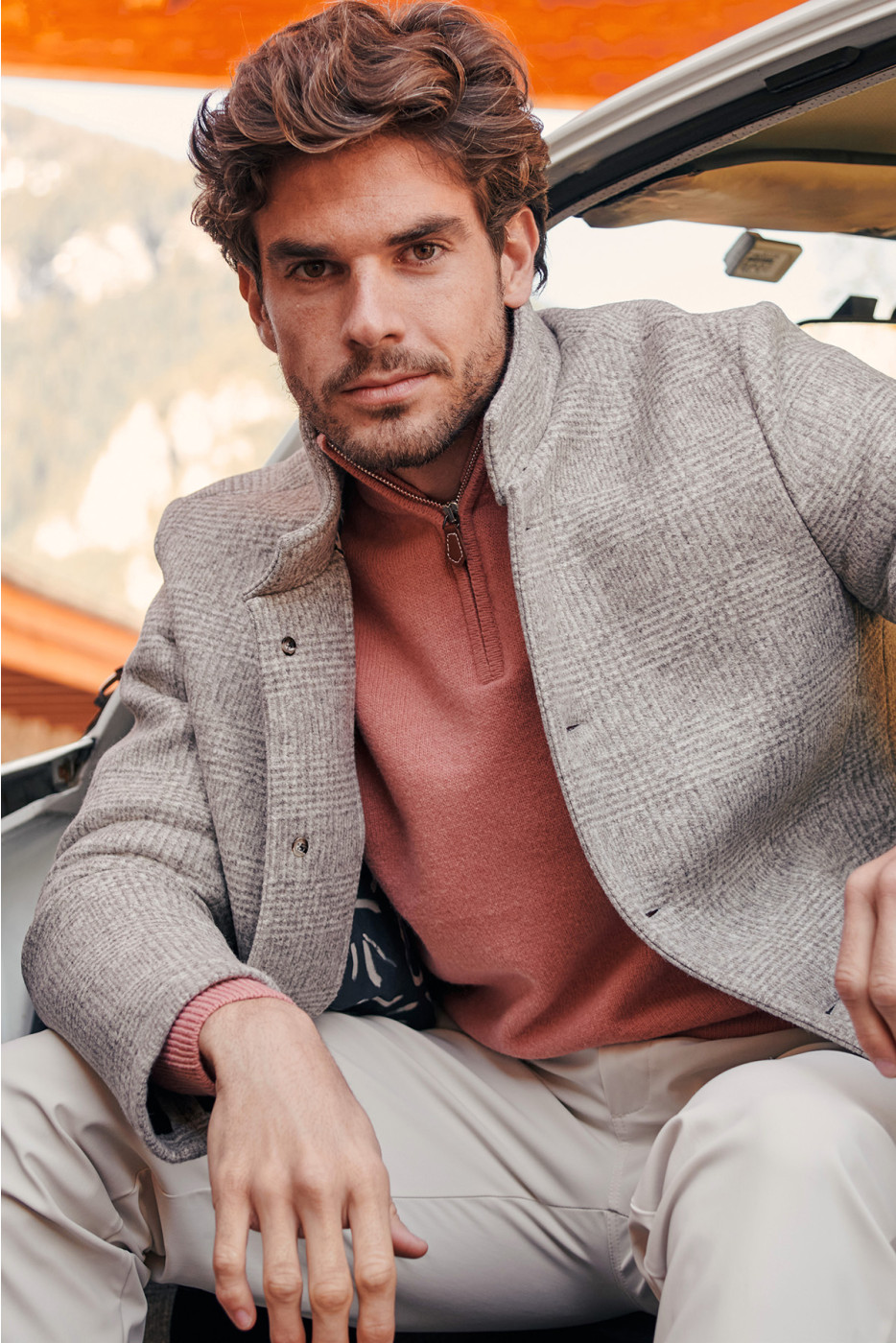 Manteau beige UMBERTO VENITIE - 9