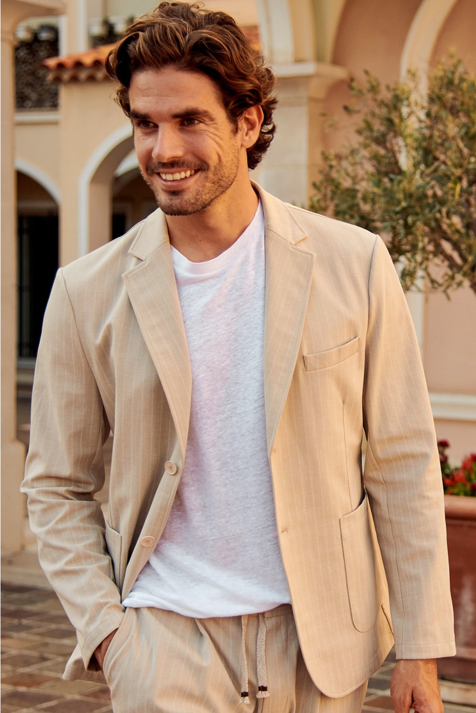 Veste jersey beige NIKO CERVO