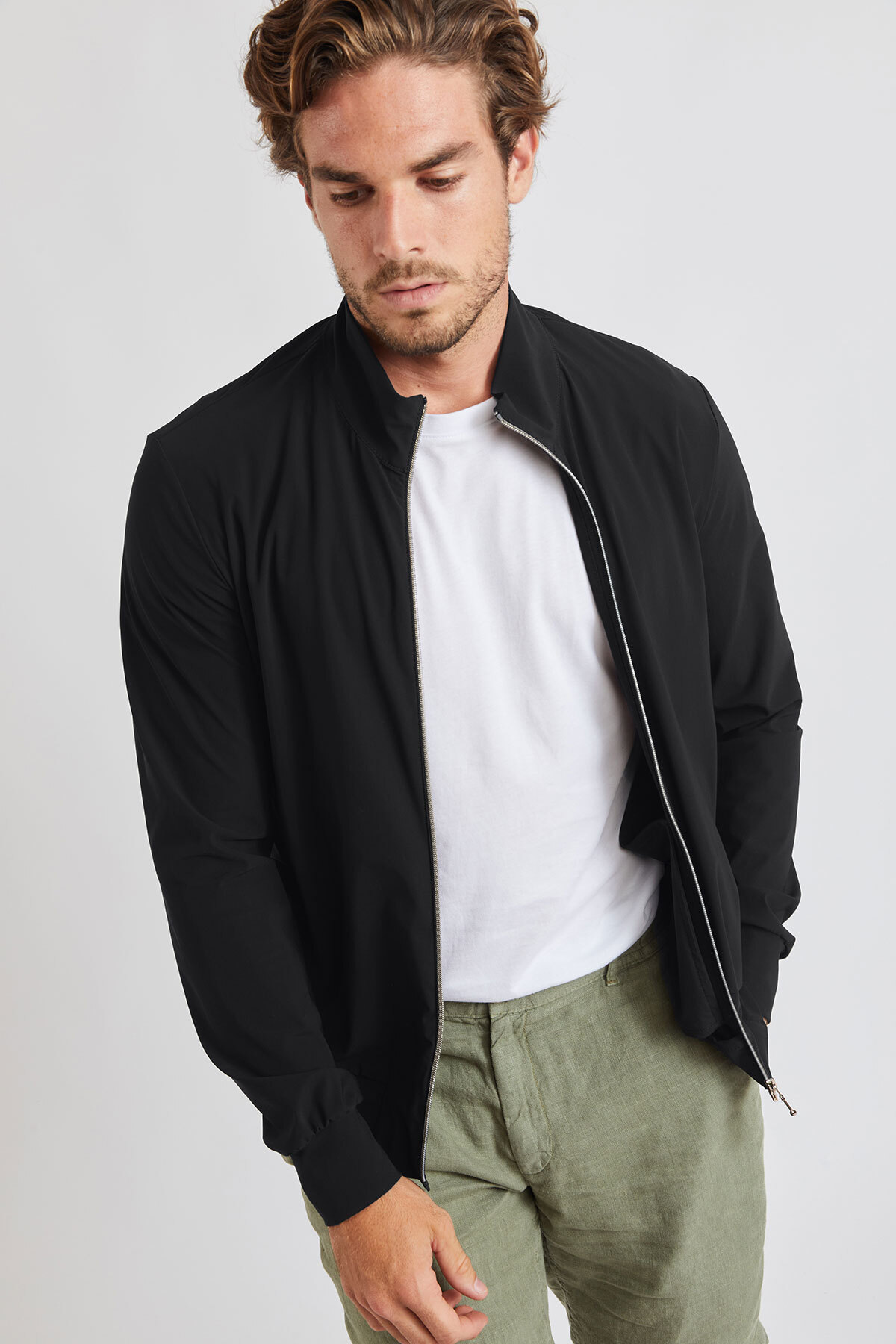 Blouson Marine à zip Luc Lescada Blouson Marine à zip Luc Lescada