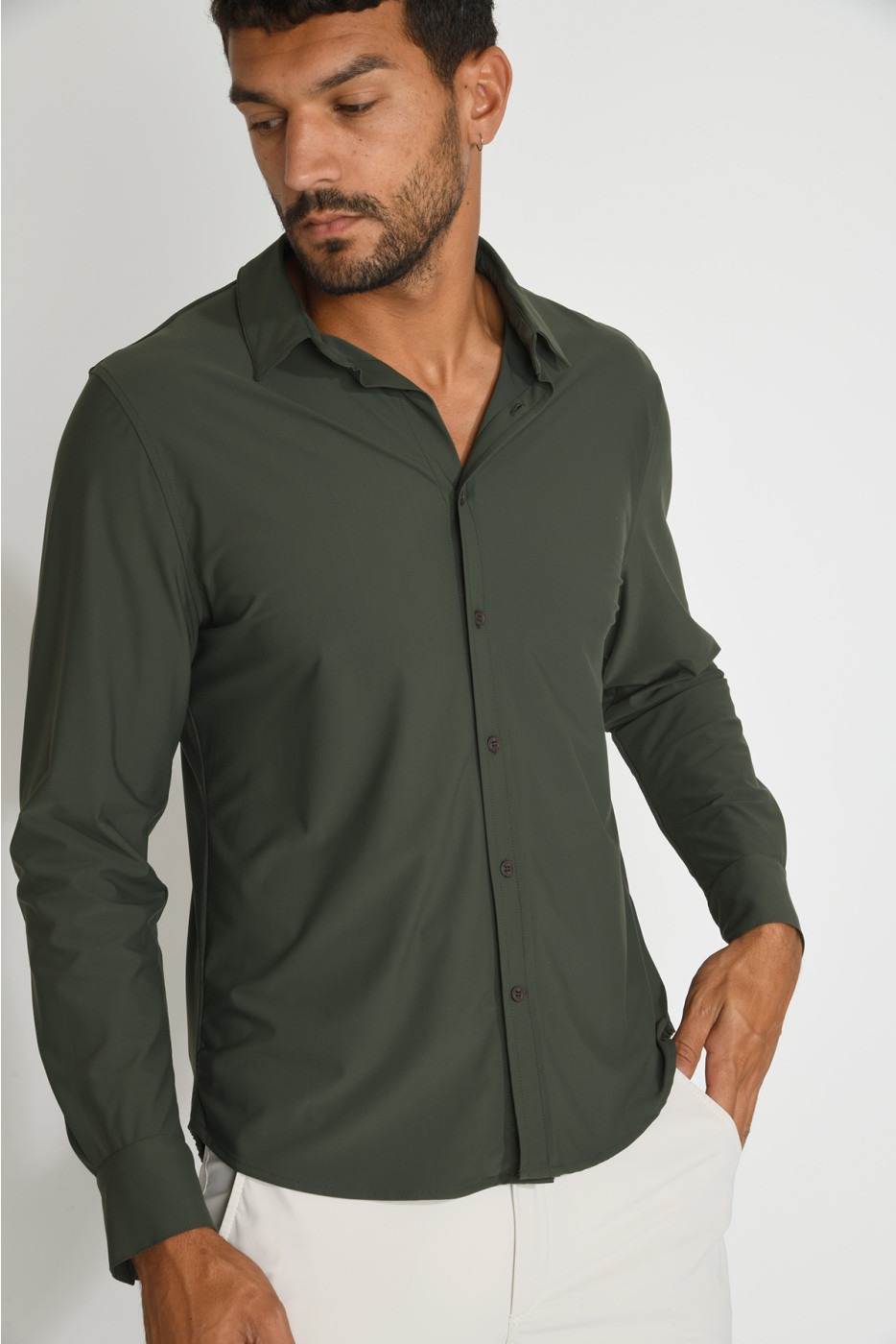 Chemise verte sapin ALAIN BAIABLUE Chemise verte sapin ALAIN BAIABLUE